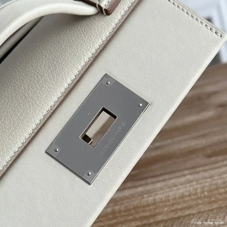 Affordable 24 Hardware In Palladium 24 Mini White Bag Evercolor Hermes Leather Swift 0507